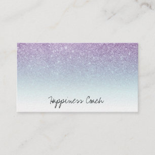Carte De Visite Parties scintillantes blanches de gradient d'Ombre