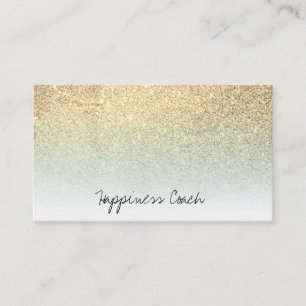 Carte De Visite Parties scintillantes blanches en pastel de