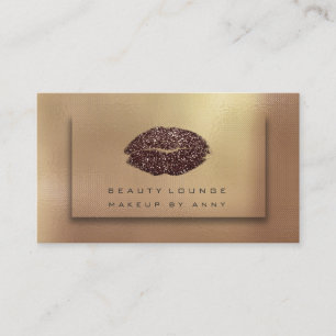 Carte De Visite Parties scintillantes de cuivre en bronze de
