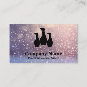 Carte De Visite Parties scintillantes élégantes Bokeh de service