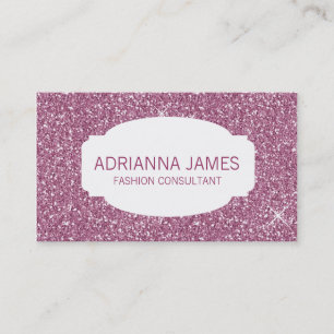 Carte De Visite Parties scintillantes roses d'étincelle de 311