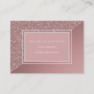 Carte De Visite Parties scintillantes roses fascinantes et regard