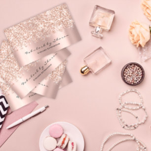 Carte De Visite Parties scintillantes VIP de Blogger de beauté