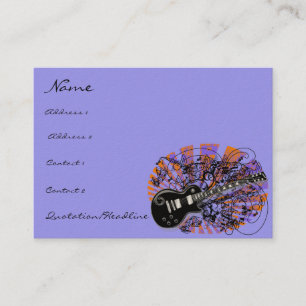 Carte De Visite Partitions Vintage Rock N Roll