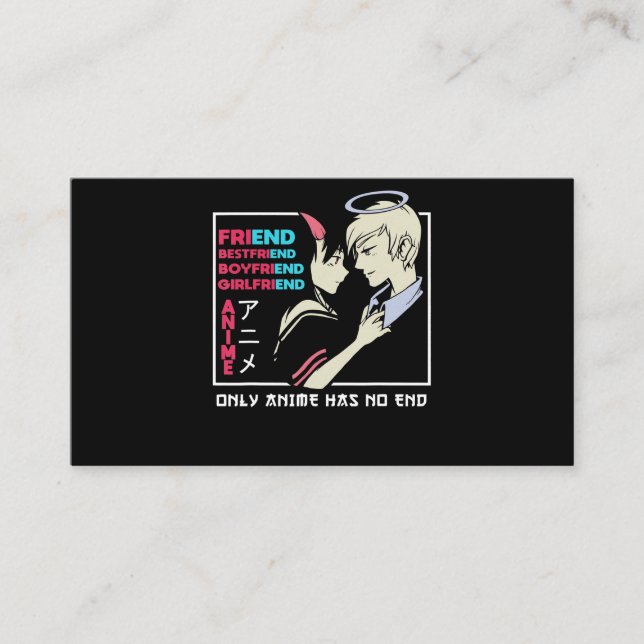 Carte De Visite Pas de fin d'anniversaire Vêtements mangas Art Cos (Devant)