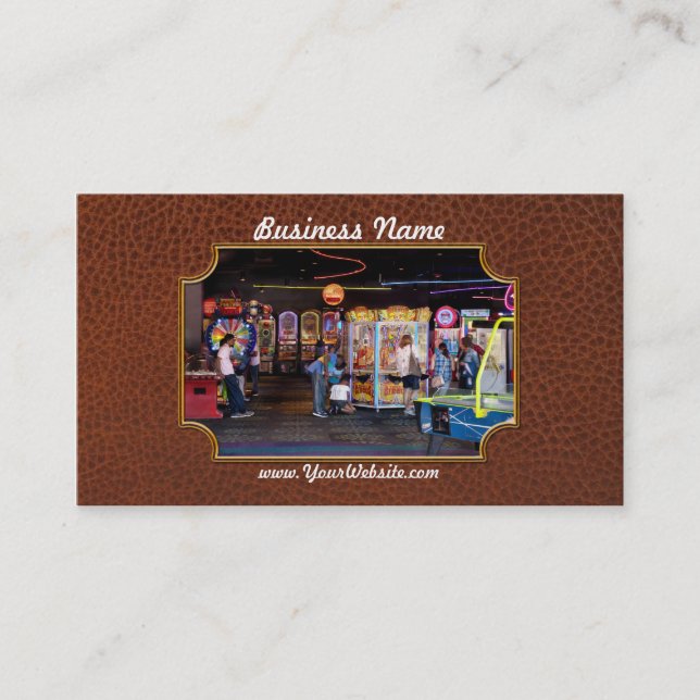 Carte De Visite Passe-temps - l'arcade moderne (Devant)