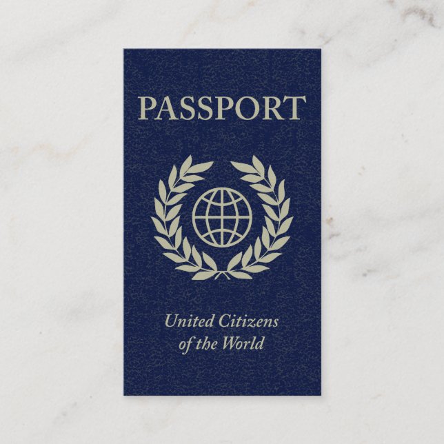 Carte De Visite passeport (Devant)