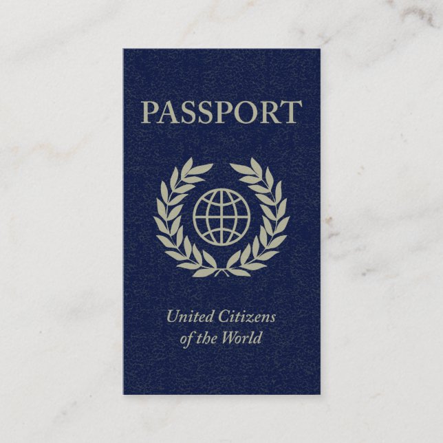 Carte De Visite passeport de marine (Devant)