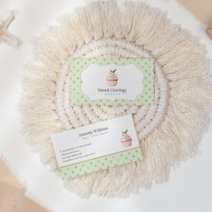 Carte De Visite Pastel Cupcake Sweet Traitements Boulangerie Aquar