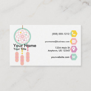Carte De Visite Pastel de Dreamcatcher