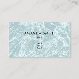 Carte De Visite Pastel Light Turquoise Abstrait