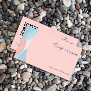 Carte de visite pastel minimaliste abstrait de cod