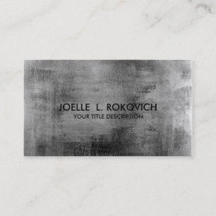Carte De Visite Pastel sale gris noir vintage affligé