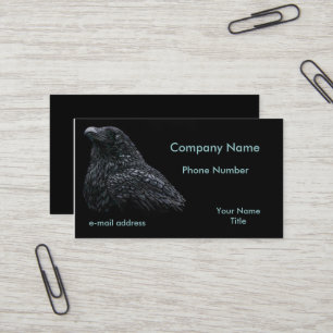 Carte De Visite Pastels de Raven sur le noir