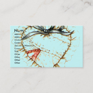 Carte De Visite patchwork-coeur,