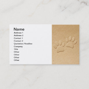 Carte De Visite Pâtes De Chien Mignonnes Pour Amoureux de les chie