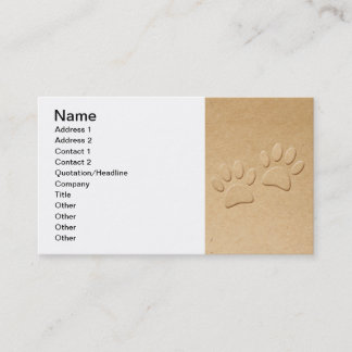 Carte De Visite Pâtes De Chien Mignonnes Pour Amoureux de les chie