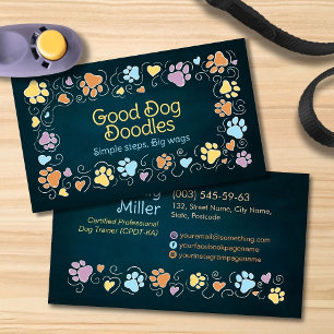 Carte De Visite Pâtes et chaleur - art à trait manuel et aquarelle