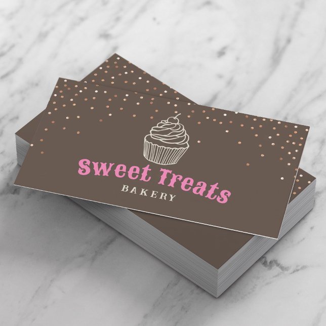 Carte De Visite Pâtisserie au chocolat Cupcake Boulangerie au gâte (Créateur téléchargé)