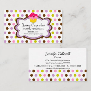 Carte De Visite Pâtisserie Cupcake Cloud