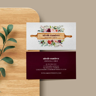 Carte De Visite Pâtisserie de la boulangerie Florale de Bourgogne