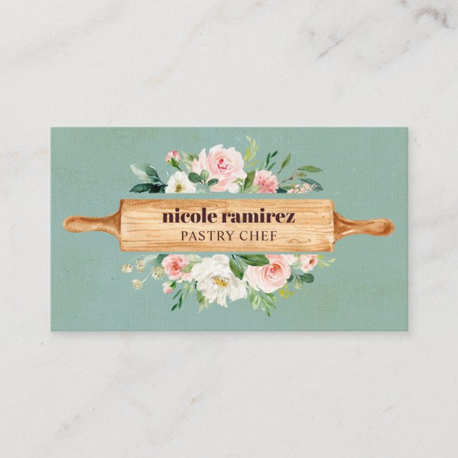 Carte De Visite Pâtisserie de la boulangerie Florale Rollery Pâtis (Devant)