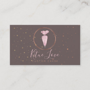 Carte De Visite Pâtisserie élégante pour fabricant de gâteaux