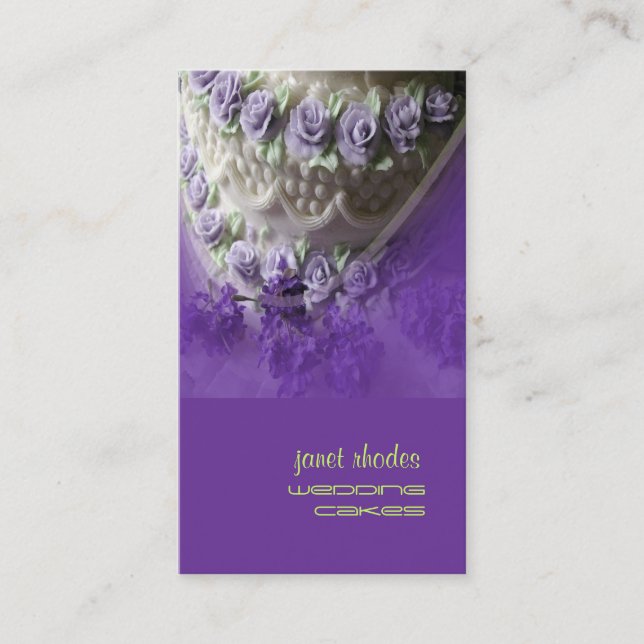 Carte De Visite pâtisserie Mariage (Devant)