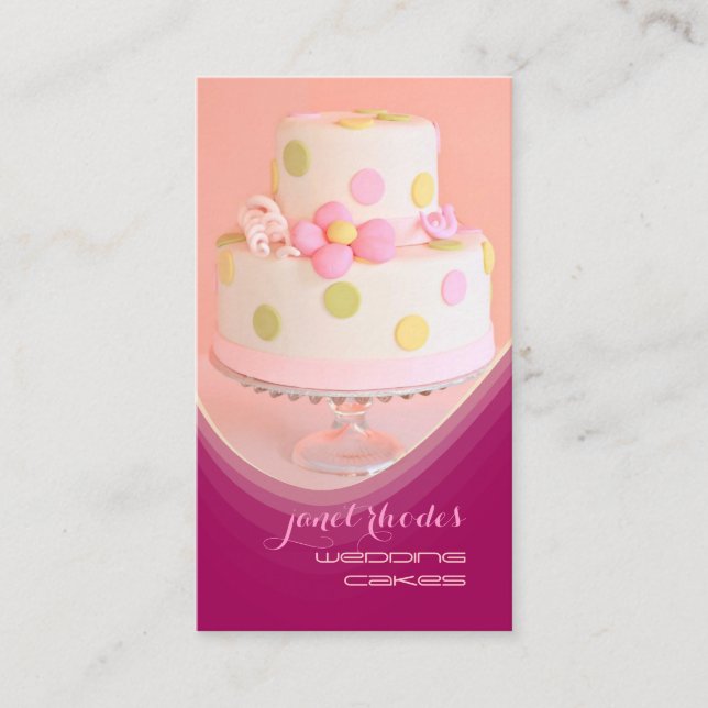 Carte De Visite pâtisserie Mariage (Devant)