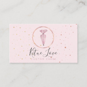 Carte De Visite Pâtisserie pâtisserie Aquarelle École de gâteaux