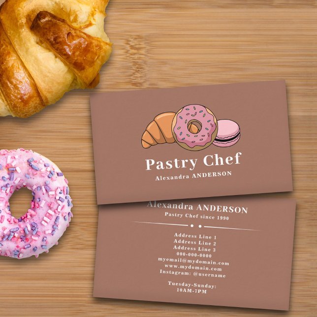 Carte de visite pâtissier (Pastry Chef Business Card)