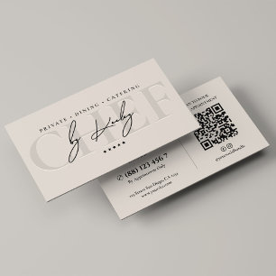 Carte De Visite Pâtissier Boulangerie Élégante Cuisine Traiteur Sa