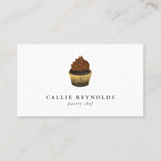 Carte De Visite Pâtissier cuisinier chocolat boulanger (Devant)