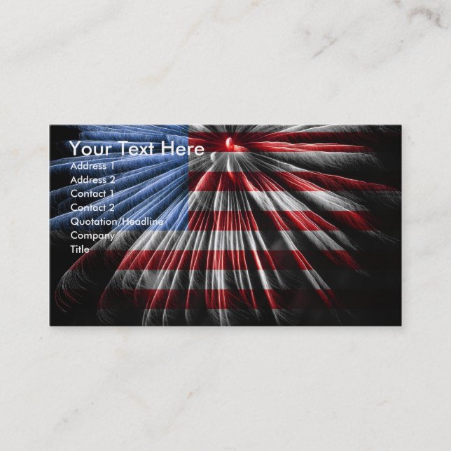 Carte de visite patriotique (Devant)