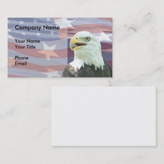 Carte de visite patriotique (Devant / Derrière)