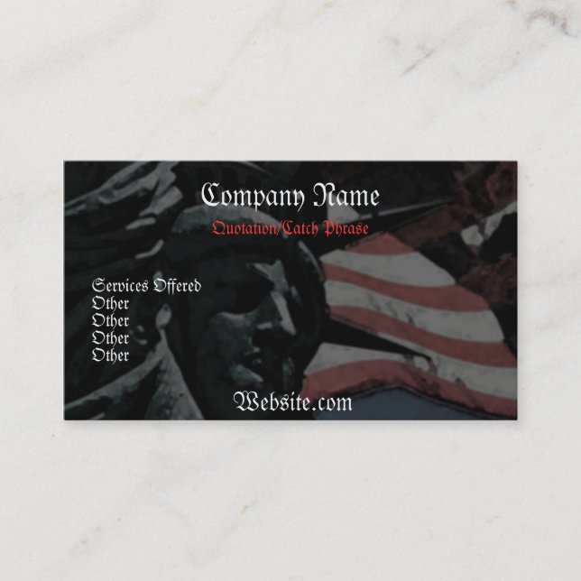 Carte de visite patriotique (Devant)
