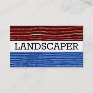 Carte de visite patriotique paysagiste