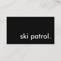 patrouille de ski.