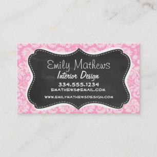 Carte De Visite Patters de Damask