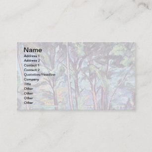 Carte De Visite Paul Cezanne - Pins Et Aqueduc