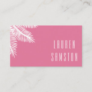 Carte de visite Paume Rose Chic
