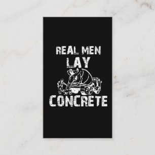 Carte De Visite Pavés de ciment pour ouvriers routiers en asphalte