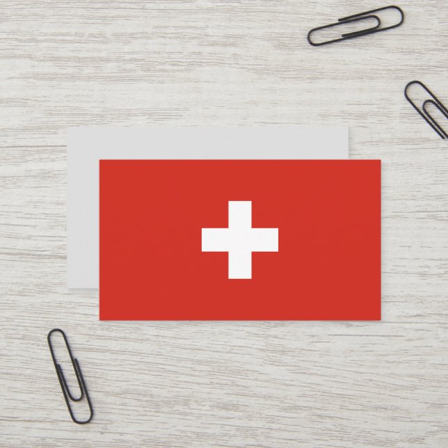 Carte De Visite pavillon suisse (Devant/Arrière en situation)