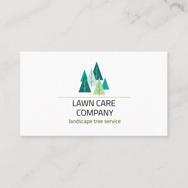 Carte De Visite Paysage blancService Arbre (Devant)