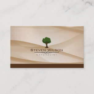 Carte De Visite Paysage de toile de jardin d'arbre de nature