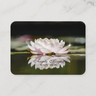 Carte De Visite Paysage élégant Fleur Lotus