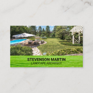 Carte De Visite Paysage   Herbe   Maison Jardin