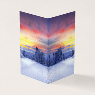 Carte De Visite Paysage hivernal