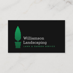Carte De Visite Paysage, jardinage vert Topiary Logo II