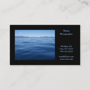 Carte De Visite Paysage photographique Horizontal Noir